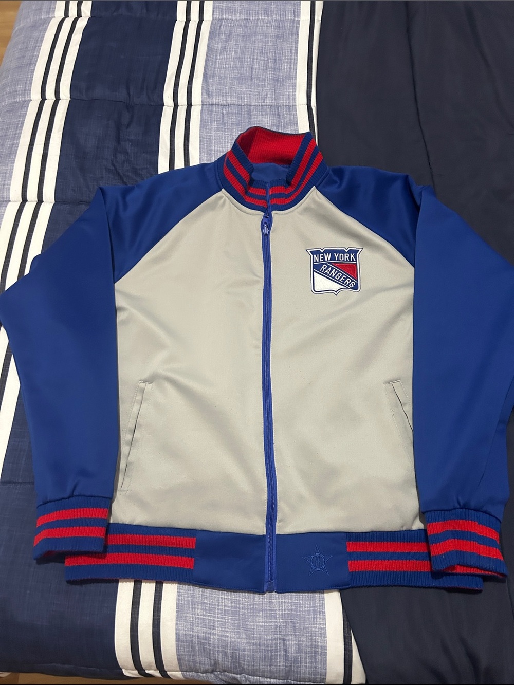 NY Rangers Two-Sided Zip-Up Jacket - Picture 3 of 4